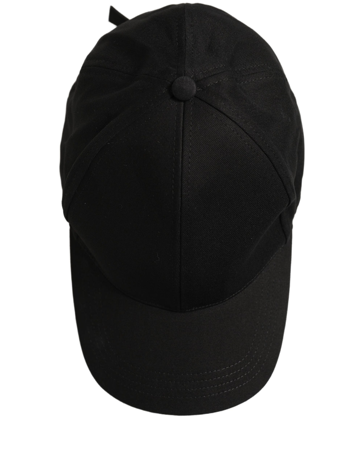 Dolce & Gabbana Herren schwarze Baumwoll-Baseballkappe 6 Panels Hut