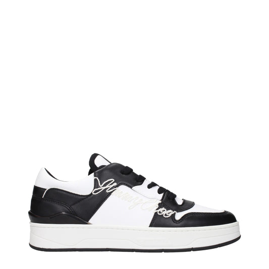 Jimmy Choo Black Leather Sneakers