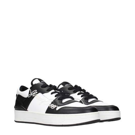 Jimmy Choo Black Leather Sneakers