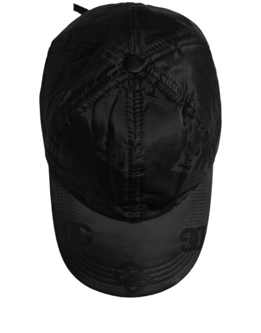 Dolce & Gabbana Men Black DG Monogram Baseball Capello Hat
