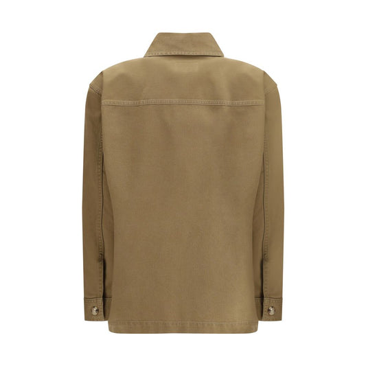 Saint Laurent Bicolor Cotton Denim Jacket