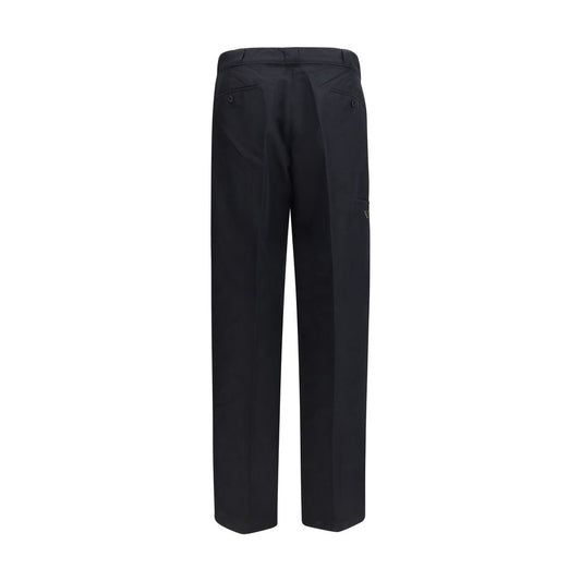 Prada Black Cotton Casual Pants