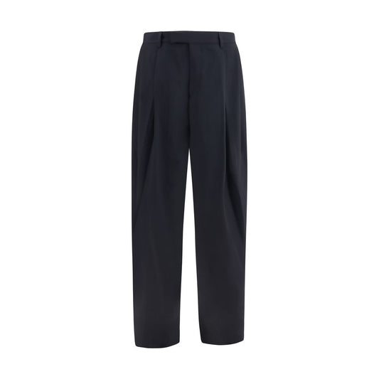 Giorgio Armani Blue Wool Oves Aries Dress Pants
