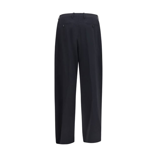 Giorgio Armani Blue Wool Oves Aries Dress Pants