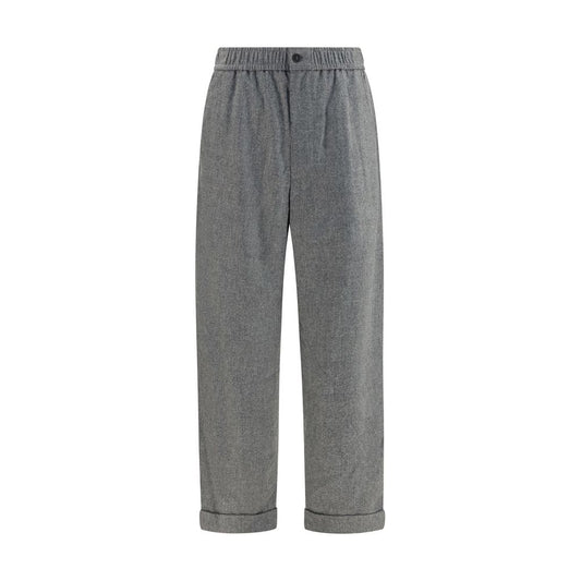 Giorgio Armani Gray Wool Oves Aries Casual Pants