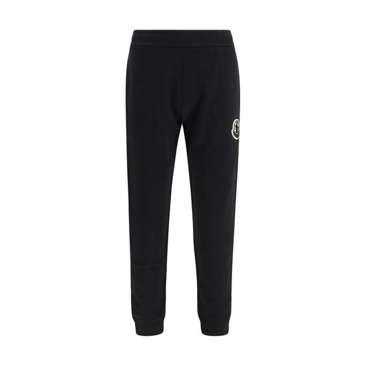 Moncler Black Cotton Athletic Pants