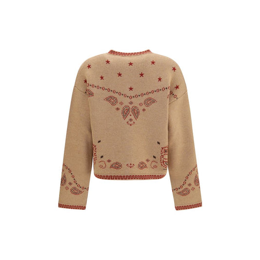 Alanui Brown Wool Oves Aries Full-Length Jacket