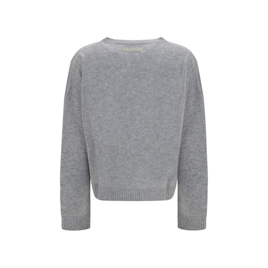 Fabiana Filippi Gray Cashmere Sweatshirt