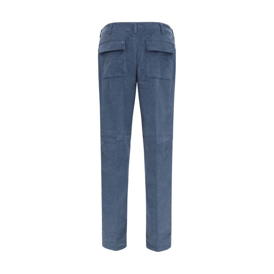 Etro Blue Cotton Casual Pants