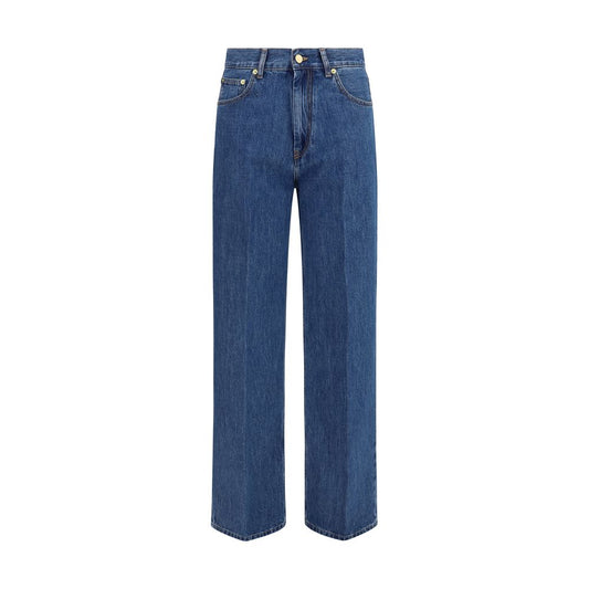 Darkpark Blue Cotton Relaxed Fit Jeans