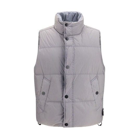 Stone Island Gray Goose Down Sleeveless Jacket