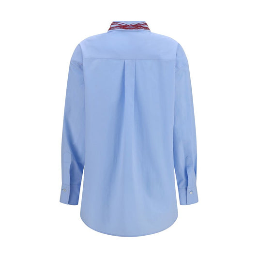 Fabiana Filippi Blue Cotton Dress Shirt
