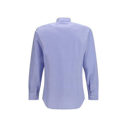 Etro Blue Cotton Dress Shirt
