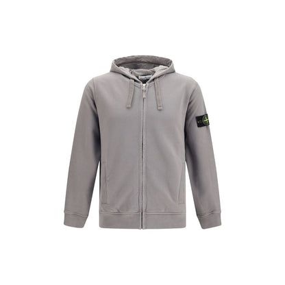 Stone Island Gray Cotton Sweatshirt