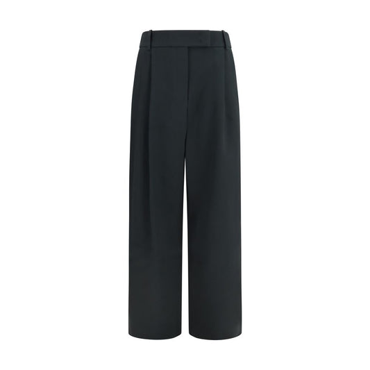Giorgio Armani Black Silk Casual Pants
