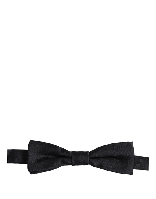 Dolce & Gabbana Men Dark Blue 100% Silk Adjustable Neck Papillon Bow Tie