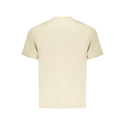 Refrigiwear Beige Cotton Mens T-Shirt