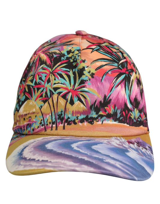 Dolce & Gabbana Multicolor Tropical Themed Baseball Capello Hat