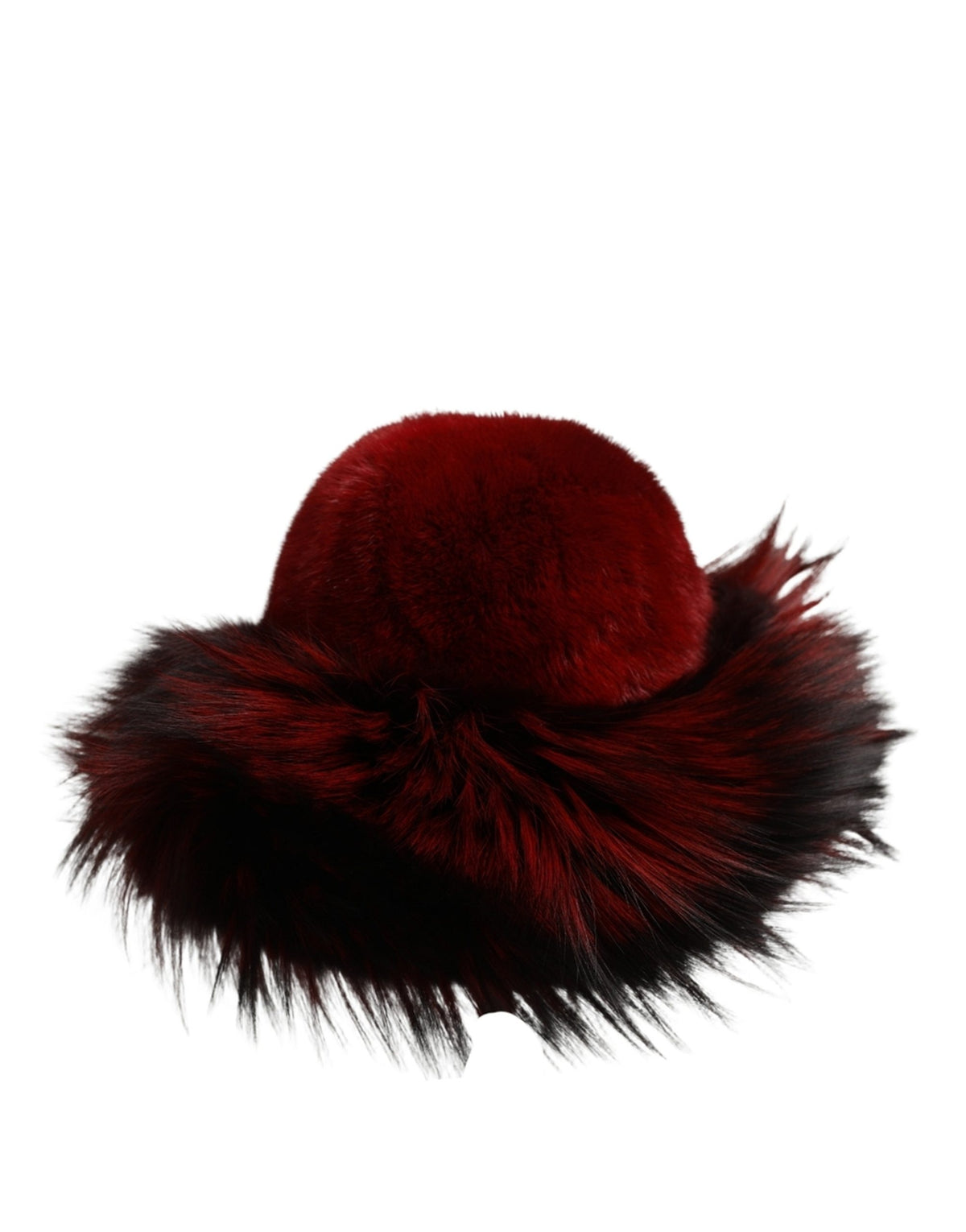 Dolce & Gabbana Damen-Bucket-Hut aus Rotfuchs-Nerzfell