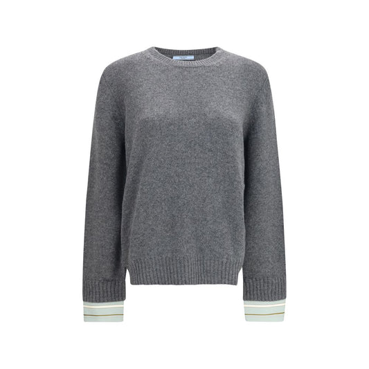 Prada Gray Wool Oves Aries Sweatshirt