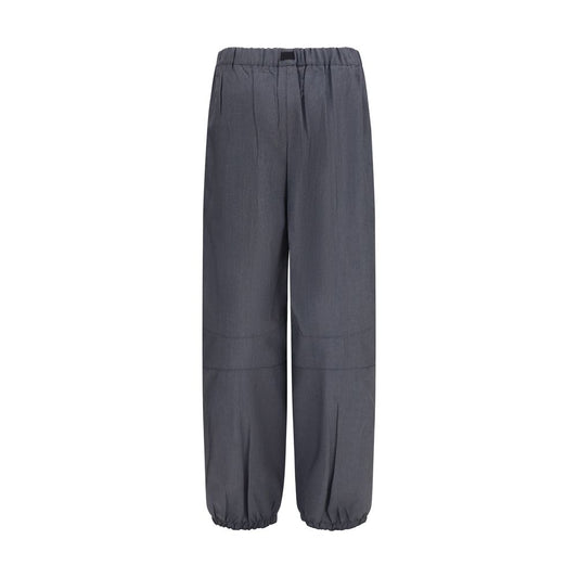Prada Gray Wool Oves Aries Casual Pants