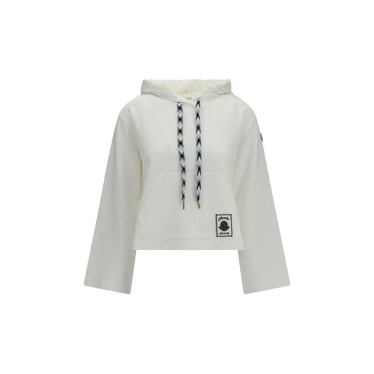 Moncler White Cotton Sweatshirt