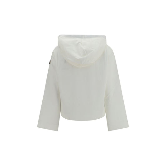 Moncler White Cotton Sweatshirt