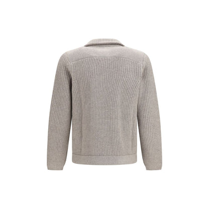 Brunello Cucinelli Gray Cashmere Cardigan