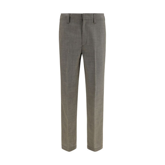 Prada Brown Wool Oves Aries Pants