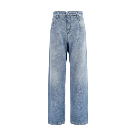 Ermanno Scervino Blue Cotton Relaxed Fit Jeans