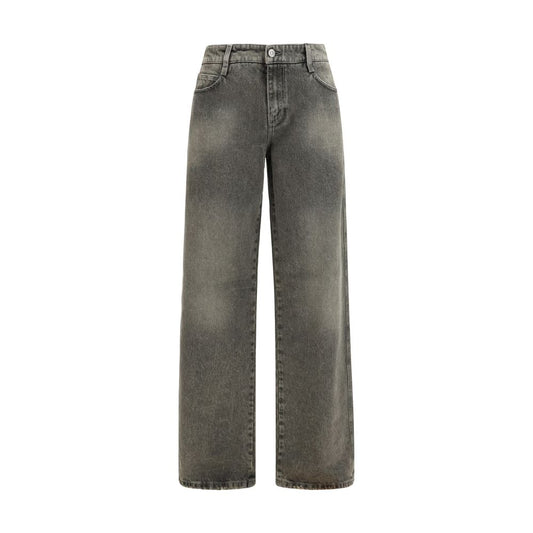 Ermanno Scervino Gray Cotton Relaxed Fit Jeans