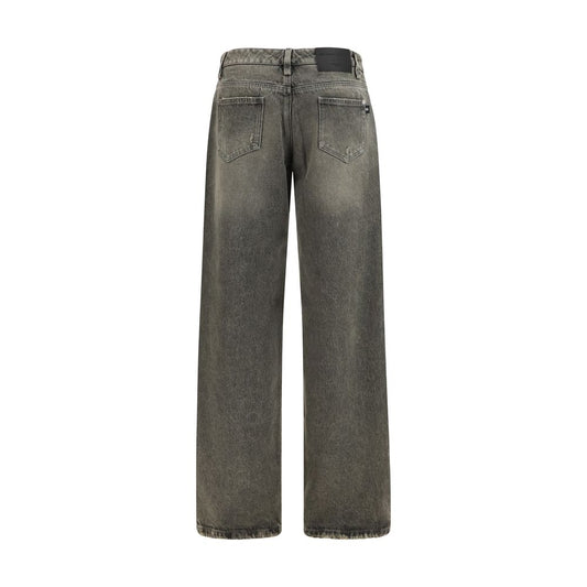 Ermanno Scervino Gray Cotton Relaxed Fit Jeans