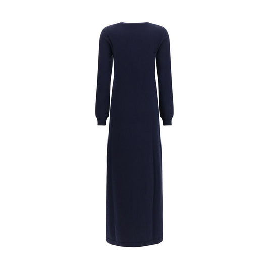 Malo Blue Cashmere Casual Dress