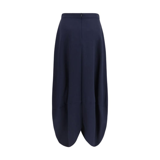 Giorgio Armani Blue Silk Long Skirt