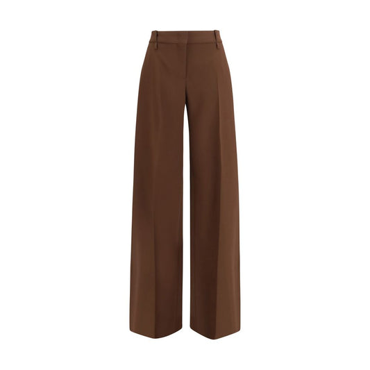 Ermanno Scervino Brown Viscose Flared Pants