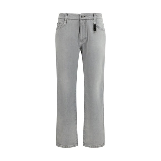 Ermanno Scervino Gray Cotton Boyfriend Jeans