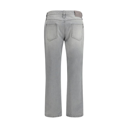 Ermanno Scervino Gray Cotton Boyfriend Jeans