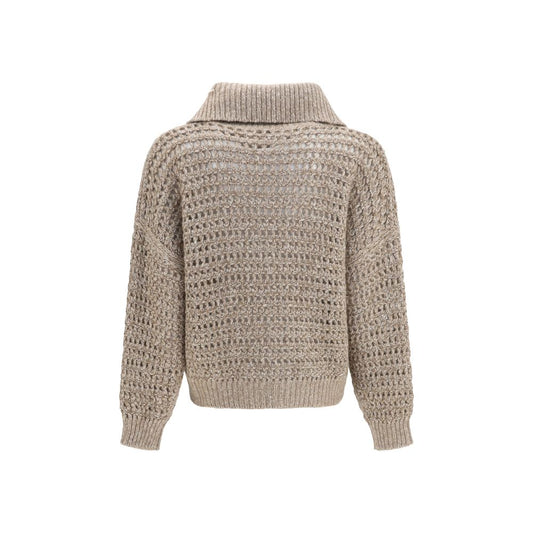 Brunello Cucinelli Gray Wool Oves Aries Cardigan