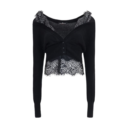 Ermanno Scervino Black Cashmere Cardigan