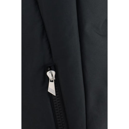 The Attico Black Cotton Full-Length Jacket