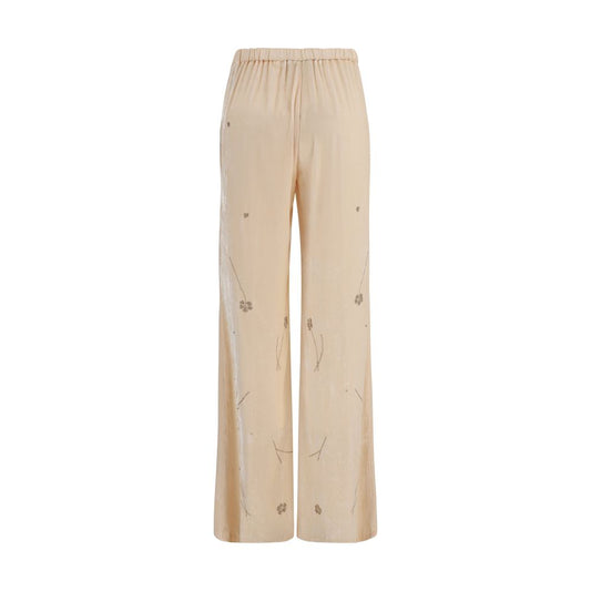 Forte_Forte Multicolor Viscose Flared Pants
