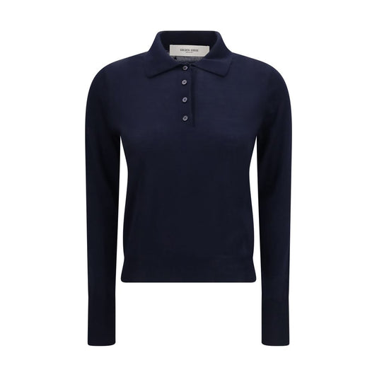 Golden Goose Blue Wool Oves Aries Dress Shirt