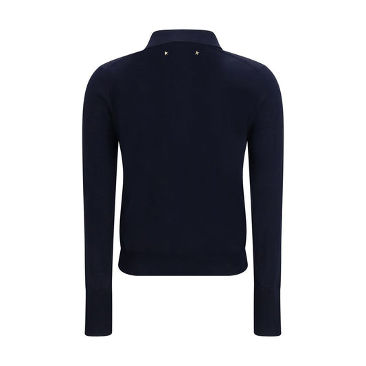 Golden Goose Blue Wool Oves Aries Dress Shirt