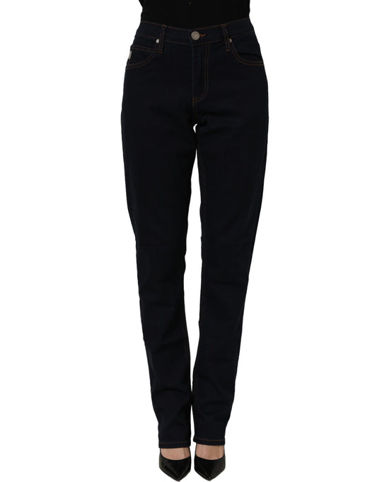 Versace Jeans Couture Blue High Waist Skinny Denim Trouser Jeans