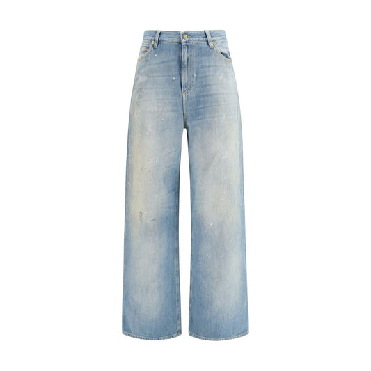 Golden Goose Blue Cotton Boyfriend Jeans