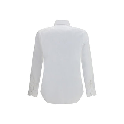 Finamore White Cotton Dress Shirt