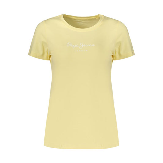 Pepe Jeans Yellow Cotton Women's T-Shirt