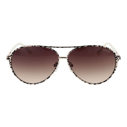 Guess Beige Metal Sunglasses