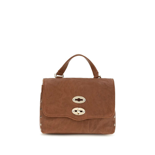Zanellato Brown Suede Leather Handbag