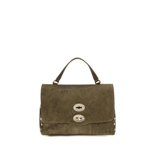 Zanellato Brown Suede Leather Handbag